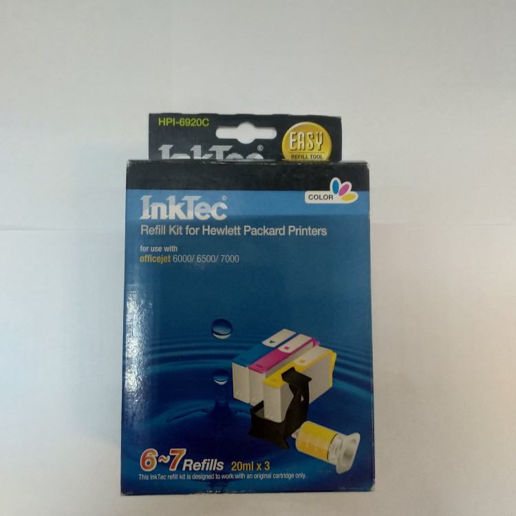 Заправочный набор к HP 920 (CD972AN) цветной InkTec (20ml x 3 С/M/Y, + запр станция) Заправочный набор к HP 920 (CD972AN) цветной InkTec (20ml x 3 С/M/Y, + запр станция)