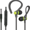 Наушники вкладыши вакуумные с микрофоном Defender OutFit W760 серый+желтый, 1.5м, для смартфонов