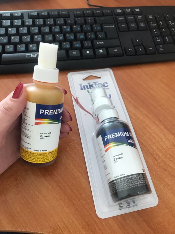 Чернила InkTec 100мл E0017-100MB черные (Еpson T6731/ T6741)
