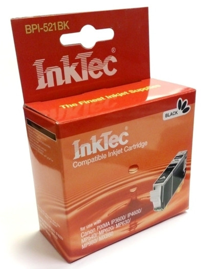 Картридж Canon CLI-521BK черный InkTec (Pixma iP3600/ iP4600/ MP540/ MP620/ MP630/MP980) Картридж Canon CLI-521BK черный InkTec (Pixma iP3600/ iP4600/ MP540/ MP620/ MP630/MP980)