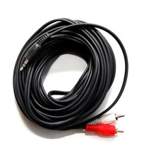 Кабель аудио 2xRCA-3.5мм Jack (m-m) 10.0м VCOM стерео