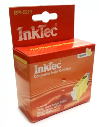 Картридж Canon CLI-521Y желтый InkTec (Pixma iP3600/ iP4600/ MP540/ MP620/ MP630/ MP980)