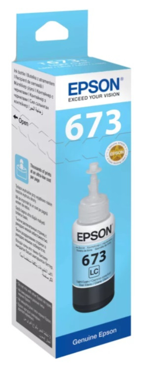 Контейнер с чернилами Epson 673(5) светло-синие 70мл (L800/ L810/ L850/ L1800) Контейнер с чернилами Epson 673(5) светло-синие 70мл (L800/ L810/ L850/ L1800)