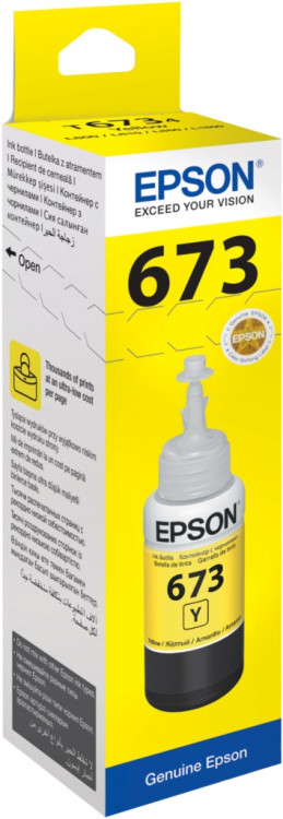 Контейнер с чернилами Epson 673(4) желтые 70мл (L800/ L810/ L850/ L1800) Контейнер с чернилами Epson 673(4) желтые 70мл (L800/ L810/ L850/ L1800)