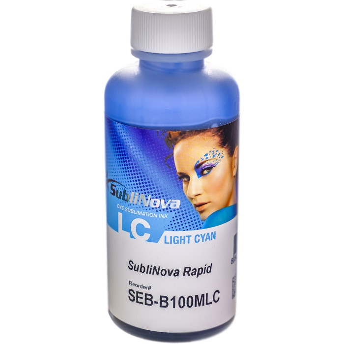Чернила сублимационные InkTec 100мл SEB-B100MLC светло-синие SubliNova Rapid (без запаха) для Epson Чернила сублимационные InkTec 100мл SEB-B100MLC светло-синие SubliNova Rapid (без запаха) для Epson
